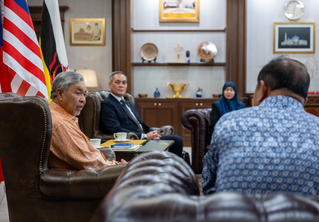 PUTRAJAYA, 10 APRIL -- Malaysia and Brunei Darussalam have reaffirmed their commitment to strengthening bilateral cooperation in disaster management following a high-level meeting in Putrajaya yesterday. Deputy Prime Minister Datuk Seri Dr Ahmad Zahid Hamidi said he received a courtesy call from Brunei’s Minister of Home Affairs, Dato Seri Setia Awang Haji Ahmaddin bin Haji Abdul Rahman, who is currently leading a delegation on a working visit to Malaysia. According to Zahid, the meeting provided a meaningful platform to enhance collaboration between Malaysia’s National Disaster Management Agency (NADMA) and Brunei’s National Disaster Management Centre (NDMC). Discussions focused on expanding cooperation in expertise sharing, capacity building, and the implementation of joint disaster response exercises. He also highlighted Malaysia’s recent establishment of the National Disaster Management Council (MPBN), which was approved by the Cabinet to improve coordination at the national level. In addition, Zahid emphasised ongoing initiatives such as National Preparedness Month, aimed at fostering a culture of disaster readiness among the public. Malaysia, he said, remains committed to supporting Brunei’s efforts to obtain international recognition under the International Search and Rescue Advisory Group (INSARAG). This includes continued assistance from Malaysia’s Special Malaysia Disaster Assistance and Rescue Team (SMART), particularly in enhancing urban search and rescue (USAR) capabilities. Both countries agreed to further strengthen joint training programmes and cross-border coordination, including the development of clearer standard operating procedures (SOPs) to ensure faster and more coordinated responses during disasters, especially in border areas. “Insya-Allah, this close cooperation will continue to grow stronger,” Zahid said, adding that the next NADMA-NDMC bilateral meeting is scheduled to take place in Langkawi next July. -- Minutes MY / Igneseous Noris -- Photo: FB Zahid Hamidi