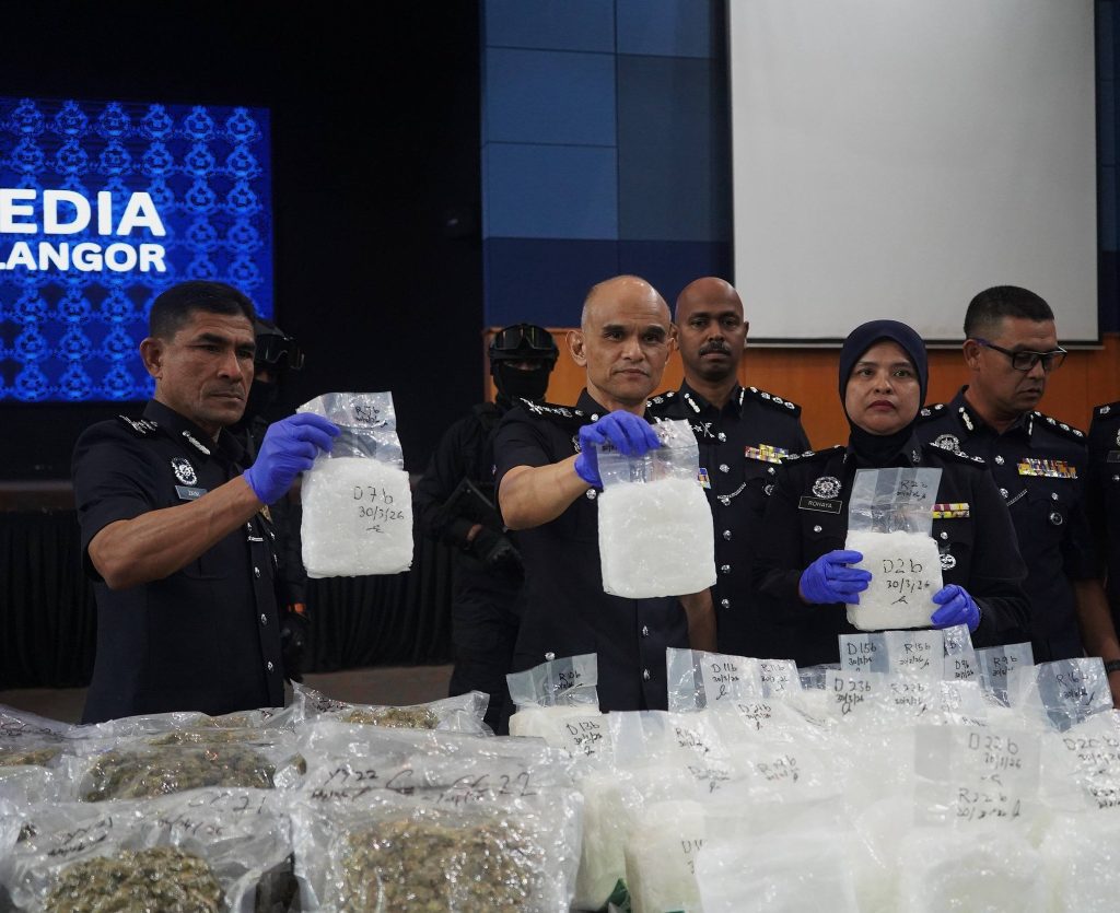 SHAH ALAM, April 13 -- Police have crippled international drug trafficking syndicates in raids around Kuala Lumpur International Airport (KLIA), Sepang, resulting in the seizure of 82 kilogrammes of drugs estimated to be worth RM5.45 million. Selangor police chief Datuk Shazeli Kahar said the first case involved the arrest of a 19-year-old salesgirl in the car park of a shopping mall near KLIA on April 5. He said the local woman was arrested after being found in possession of a suitcase containing 12 plastic packages believed to be syabu, weighing about 12.5 kilogrammes and worth an estimated RM625,000. “The suspect tested negative for drugs and had no previous criminal record,” he said at a press conference here today. In the second case, Shazeli said a raid on April 6 at KLIA Terminal 1 uncovered three pieces of luggage believed to belong to three local men, containing 90 plastic packages of cannabis buds weighing 45 kilogrammes and worth RM3.6 million. He said following that three men, aged between 26 and 37, were detained on April 8 by the KLIA Narcotics Criminal Investigation Division. “Two of the suspects tested positive for Amphetamine and Methamphetamine and we also seized £190 (RM1,000) in cash during the raid. “Further investigation found that two of them had four and six previous records respectively, and we believe the drugs were intended for distribution in the international market,” he said. Shazeli said police believe the suspects were acting as drug mules, having been offered lucrative rewards of at least RM5,000, in addition to having their travel tickets and accommodation expenses sponsored by the syndicates. The suspects have been remanded for seven days and the case is being investigated under Section 39B of the Dangerous Drugs Act. Meanwhile, Shazeli said police were seeking public assistance to locate a 33-year-old woman, believed to be the owner of the luggage, which was found abandoned at KLIA Terminal 1 and contained 23 plastic packages of syabu, weighing an estimated 24.5 kilogrammes and worth RM1.225 million. He said the woman, identified as Syazwani Farhana Dron, was found to have fled after realising the luggage had been flagged and did not board the flight she was scheduled to take, adding that the seized drugs were believed to be intended for the Sabah market. --BERNAMA