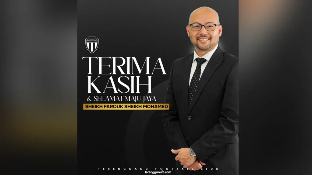 KUALA NERUS: Terengganu Football Club Sdn Bhd (TFCSB) today announced the resignation of c as Chief Executive Officer (CEO) of the Terengganu FC (TFC) team effective April 1. TFCSB, through a media statement today, announced that Sheikh Farouk had played an important role in strengthening management and contributing to the overall development of TFC throughout his term of service starting in August last year. The statement stated that all of Sheikh Farouk's efforts and contributions are greatly appreciated and will always be remembered by club members and TFC supporters. "The club wishes him continued success in whatever field he ventures into. Hopefully all the experience gained with TFC will be a valuable asset for him to continue moving forward," the statement said. In the same statement, Sheikh Farouk said he appreciated the support given and wished continued success for the Turtle Squad.