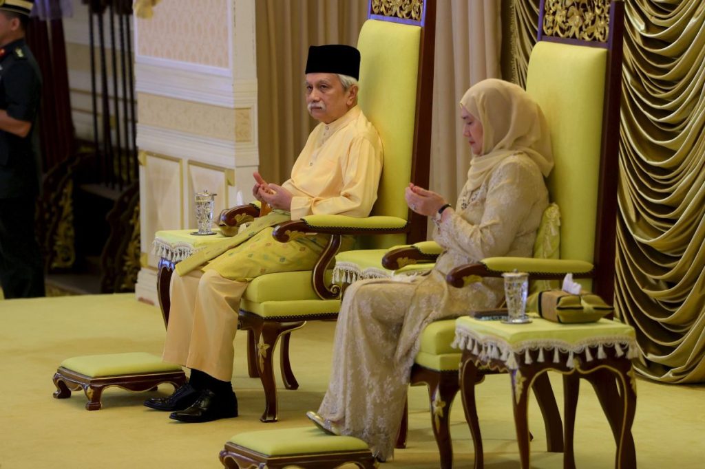 KUALA PILAH, June 26 -- The Yang Dipertuan Besar of Negeri Sembilan, Tuanku Muhriz Tuanku Munawir, has consented to hold the royal audience ceremony to formalise the installation of the Undang of Luak Sungei Ujong at Istana Besar Seri Menanti here tomorrow. The royal decree was conveyed by Tunku Besar Seri Menanti Tunku Ali Redhauddin Tuanku Muhriz during an audience granted to the Datuk-Datuk Adat of Luak Sungei Ujong, waris soko and their delegation at Istana Besar Seri Menanti today. “I was informed by Waris Negeri Sungei Ujong Datuk Sinda Maharaja Razlan Hamid, representing the luak that the selection of the Pesaka Undang Luak Sungei Ujong was carried out in accordance with the adat (customs) and traditions practised in Luak Sungei Ujong. “I wish to convey the consent of my father, Tuanku Muhriz, for the Istiadat Menghadap Menjunjung Duli Bagi Menyempurnakan Kejadian Undang Luak Sungei Ujong to be held on Saturday morning. Matters relating to the ceremony and preparations, the adat leaders may discuss them with the Orang Empat Istana. I pray that all arrangements proceed smoothly,” he said. Meanwhile, Razlan, when met by reporters after the audience, said the Buapak customary council assembly had selected Muhammad Faris Johari, 29, as the 11th Undang of Luak Sungei Ujong in accordance with established adat. Previously, the Dewan Keadilan dan Undang accepted the dismissal of Datuk Klana Petra Datuk Mubarak Dohak as the 10th Undang of Luak Sungei Ujong. Menteri Besar Datuk Seri Aminuddin Harun said the decision was made at a special sitting held at Istana Besar Seri Menanti in Kuala Pilah and chaired by Tuanku Muhriz. The royal audience ceremony to formalise the installation of the 22nd Undang of Luak Rembau will also be held tomorrow following the consent granted by Tuanku Muhriz yesterday. -- BERNAMA