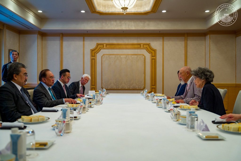 TOKYO, June 9 -- Prime Minister Datuk Seri Anwar Ibrahim began the first day of his official visit to Japan with a meeting with long-time friend Tan Sri Yohei Sasakawa, Chairman of the Sasakawa Peace Foundation, where both leaders reflected on decades of cooperation and discussed pressing international issues. During the meeting, Anwar and Sasakawa revisited their longstanding collaboration, including their involvement in Forum 2000, an international platform founded by former Czech President Václav Havel that brings together global leaders, intellectuals and policymakers to deliberate on democracy, human rights, peace and the future of global civilisation. The Prime Minister also highlighted shared efforts to empower young leaders across Southeast Asia through various leadership development programmes inspired by the ideals of the Asian Renaissance. The initiative seeks to nurture future leaders grounded in values, culture and humanity. Anwar expressed his appreciation for Sasakawa’s significant humanitarian contributions around the world, acknowledging his decades-long commitment to promoting peace and social development. The discussion also touched on several escalating international crises, including the situation in Myanmar, tensions involving Israel and Iran, and the ongoing humanitarian tragedy in Palestine. Anwar stressed that global peace efforts must continue to receive strong support from world leaders and the international community. He emphasised that lasting peace can only be achieved through dialogue, mutual understanding and a collective commitment to justice. The meeting marked an important start to Anwar’s official visit to Japan, which is focused on strengthening bilateral ties and enhancing cooperation on regional and global issues. -- MINUTESMY -- SOURCE: FB ANWAR IBRAHIM