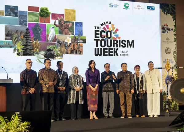 DENPASAR, Indonesia, June 18 -- Eco Tourism Bali, together with The Meru Sanur, the Wonderful Indonesia Sustainable Tourism Industry Forum (WI-STIF), and ACT! Project, in collaboration with Katadata and Katadata Green as official media partners, officially launched The Meru Eco Tourism Week 4th Edition at the Bali Beach Convention Center, Sanur, on May 30–31, 2026.  Carrying the theme "Tourism as a Force for Good: Regenerating Bali Together," the event serves as a collaborative platform that brings together tourism industry stakeholders, government representatives, academics, communities, media, and sustainable solution providers to collectively drive the transformation of Bali's tourism sector toward more responsible and regenerative practices. In its fourth year, Eco Tourism Bali places a stronger emphasis on nature-positive tourism, an approach that goes beyond reducing negative impacts by actively contributing to environmental regeneration, biodiversity conservation, and ecosystem sustainability. The event also coincides with the celebration of the International Day for Biological Diversity, observed annually on May 22, serving as an important reminder that the future of tourism is deeply connected to the health of nature and the environment. Amid Bali's growing environmental challenges, including waste management issues, climate change, ecosystem pressures, and threats to local culture, The Meru Eco Tourism Week 4th Edition aims to demonstrate that tourism should not merely benefit from nature, culture, and local communities, but also take responsibility for protecting, restoring, and regenerating the ecosystems that form the foundation of the industry. This regenerative approach is reflected across various aspects of tourism and hospitality, including: Business policies and governance Responsible hospitality operations Resource and waste management Biodiversity protection Sustainable sourcing practices Long-term commitments to environmental and community well-being Looking ahead, nature-positive and regenerative tourism will no longer be viewed as added value, but rather as an emerging necessity and new standard for the global tourism and hospitality industry. Over the course of two days, the event features a range of strategic programs, including: Press Conference with national and international media Panel Discussions, Presentations, and Fireside Chats featuring tourism and hospitality leaders, policymakers, sustainability practitioners, and environmental experts Eco Business Pitch sessions showcasing sustainable solution providers for the hospitality sector More than 40 exhibitors presenting innovative sustainability solutions for tourism and hospitality businesses The Eco Climate Badge Award 2025/2026, recognizing verified hotels and restaurants that have demonstrated excellence in sustainability and climate-friendly operations Cross-sector Networking Sessions designed to strengthen collaboration and accelerate implementation The Meru Eco Tourism Week 4th Edition is also honored to welcome Widiyanti Putri Wardhana, Minister of Tourism of the Republic of Indonesia, alongside support from various national and international stakeholders committed to strengthening Bali's position as a leading regenerative tourism destination. "We hope to see more tourism businesses embrace ESG principles and view sustainability as a long-term strategic investment. The government continues to implement concrete measures to promote sustainable tourism development across various destinations, including environmentally friendly infrastructure projects, destination revitalization programs, environmental restoration initiatives, and carrying-capacity assessments. We believe this forum can strengthen collective awareness of the importance of sustainable tourism and encourage all stakeholders to play a more active role in building cross-sector collaboration." — Widiyanti Putri Wardhana, Minister of Tourism of the Republic of Indonesia "We highly appreciate Eco Tourism Bali's consistent commitment to organizing Eco Tourism Week every year. Within the Ministry's long-term and medium-term development plans, Indonesia has identified ten priority tourism destinations and three regenerative tourism destinations, one of which is Bali. Strengthening sustainable tourism remains one of the key priorities of the Ministry of Tourism. Therefore, the government continues to develop policies, mechanisms, and support systems that encourage the practical implementation of sustainability across the tourism sector. We are confident that tourism businesses that adopt sustainability principles will increasingly become the preferred choice of global travelers." — Rizki Handayani Mustafa, Deputy for Industry and Investment, Ministry of Tourism of the Republic of Indonesia "Tourism can no longer operate through extractive models. The industry must evolve into a positive force that actively contributes to protecting and regenerating nature and surrounding ecosystems." — Rahmi Fajar Harini, Co-Founder, Eco Tourism Bali "Sustainability is no longer an optional addition within the tourism industry. It has become a fundamental pillar in maintaining Bali's competitiveness and securing its future as a world-class destination." — Suzy Hutomo, Co-Founder, Eco Tourism Bali "Hosting The Meru Eco Tourism Week reflects our ongoing commitment to supporting and advancing sustainable and regenerative tourism in Bali. This commitment is reinforced through our continued collaboration with Eco Tourism Bali, a partner that shares our vision of a tourism industry that not only generates economic value, but also protects, restores, and enriches the natural environment, cultural heritage, and local communities that make Bali unique. Located within The Sanur Special Economic Zone for Health & Wellness, this integrated tourism ecosystem demonstrates how innovative healthcare facilities, biodiversity, holistic wellness, community well-being, cultural preservation, and economic growth can coexist to create long-term value while supporting the future of Indonesia's tourism industry through sustainable and responsible development. Through The Meru Eco Tourism Week, we believe this event can inspire meaningful ideas and accelerate collective action toward a more sustainable and regenerative future for Bali and Indonesia." — Ed Brea, General Manager, The Meru Sanur Through this platform, Eco Tourism Bali hopes that The Meru Eco Tourism Week 4th Edition will serve not only as a forum for discussion, but also as a catalyst for meaningful collaboration capable of delivering long-term solutions and impact for Bali's future. United by a shared vision, Eco Tourism Bali and The Meru Sanur believe that Bali's future tourism success depends on growing alongside nature, rather than at its expense. Through collective action across industries, Bali can advance a tourism model that not only drives economic growth, but also preserves the environment, empowers local communities, and safeguards its rich cultural heritage for generations to come. About The Meru Sanur: Nestled along the tranquil coastline of Sanur, Bali, The Meru Sanur is an all-suite beachfront resort thoughtfully designed to blend seamlessly with the lush tropical gardens, Indonesian traditions, and authentic Balinese culture. Complementing the experience, the resort offers diverse gastronomic journeys ranging from authentic Indonesian specialties to international cuisine, alongside wellness and spa offerings rooted in Balinese healing traditions and local wisdom. The resort also features a non-digital kids club, a state-of-the-art fitness center, two expansive swimming pools, and world-class wedding and event venues. As part of InJourney Hospitality's luxury collection, The Meru Sanur is seamlessly connected to the iconic Bali Beach Hotel The Heritage Collection, and Bali Beach Convention Center, all situated within 'The Sanur', Indonesia's first Special Economic Zone dedicated to health and wellness, making it one of the largest premier health and wellness destinations in South East Asia. For more information, visit website www.themerusanur.com About Eco Tourism Bali Eco Tourism Bali is a platform committed to advancing sustainable and regenerative tourism practices in Bali through cross-sector collaboration, sustainability verification, capacity-building initiatives, and environmental and social programs such as the Eco Climate Badge and the Regenerative Bali Program. For more information, visit website www.ecotourismbali.com -- PRNewswire -- Source: The Meru Sanur