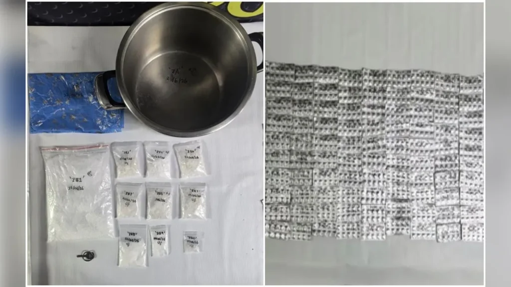 IPOH: Police successfully busted a drug trafficking syndicate and seized ketamine and suspected Erimin 5 pills worth more than RM120,000 following a raid on a house in Pengkalan Tiara here, last Monday. Perak Police Chief Datuk Mohd Alwi Zainal Abidin said that in the operation at 8.45pm that night, two men and a local woman aged 17 to 43 were arrested. He said the raid was carried out by the Narcotics Criminal Investigation Department (JSJN) of the Perak Police Contingent (IPK) Headquarters based on intelligence information regarding drug trafficking activities in the area. "The police seized one transparent plastic package and nine transparent plastic packets, each containing suspected ketamine with an estimated weight of 1,001 grams. "Also seized were 350 pieces of aluminium foil, each piece containing 10 pills suspected to be Erimin 5 with an estimated weight of 1,100 grams. The total value of the drugs seized is estimated to be RM120,050," he said in a statement last night. Mohd Alwi said urine tests found that one of the suspects tested positive for ketamine, while the other two tested negative for the drug. He said the syndicate was believed to have been active for almost two years and the seized drugs were suspected of being distributed in the state. He said the first suspect was remanded for four days starting yesterday and the third suspect was remanded for six days until June 28, while the remand application for another suspect was rejected by the Ipoh Court Magistrate. The case is being investigated under Section 39B of the Dangerous Drugs Act 1952. Meanwhile, Mohd Alwi said, a total of 8,721 individuals were arrested for drug offences throughout Perak from January to last month. "This success is the result of continuous cooperation between the community and enforcement agencies, especially the Royal Malaysian Police (PDRM)," he said. -- BERNAMA