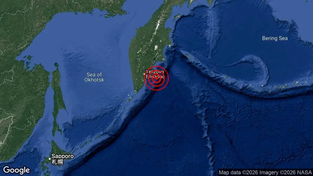 KUALA LUMPUR: A strong earthquake with a magnitude of 6.3 was detected off the east coast of Kamchatka, Russia at 2.52 pm this afternoon. The Malaysian Meteorological Department (MetMalaysia) in a statement announced that the earthquake occurred at a depth of 10 kilometres (km) with the epicentre detected 128 km east of Petropavlovsk-Kamchatskiy, Russia. However, initial assessments found that there was no tsunami threat to Malaysia. -- NAMED