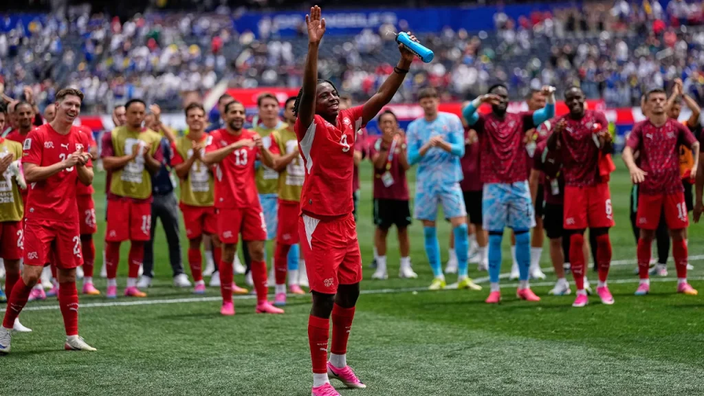 ISTANBUL: Switzerland secured a convincing 4-1 victory over Bosnia and Herzegovina on Thursday in a Group B match of the 2026 FIFA World Cup at the Los Angeles Stadium in the United States, Anadolu Ajansi (AA) reported. In the first half, both teams lacked chances and attacking ability. They entered the second half in a goalless stalemate until the end of the game. Minutes after coming off the bench, 20-year-old Johan Manzambi scored Switzerland's opening goal in the 74th minute with a powerful volley following a cross into the penalty area, leaving Bosnian goalkeeper Nikola Vasilj helpless. Bosnia were reduced to 10 men when Tarik Muharemovic made a tackle to block Breel Embolo's run towards the penalty area, leaving the Bosnian defence exposed. Ruben Vargas fired a low shot past Vasilj in the 84th minute to double Switzerland's lead, marking another Swiss substitute who contributed to the goal. Switzerland's third consecutive victory came in the 90th minute when captain Granit Xhaka played a "no look pass" to Vargas, who headed the ball towards substitute Manzambi, leaving the undermanned Bosnian defence overwhelmed and beaten. However, Bosnia grabbed a consolation goal through Ermin Mahmic in the 90th+3 minute with a great long-range shot that went through the crowded penalty area, past goalkeeper Gregor Kobel and into the net. Switzerland were awarded a penalty in the 90th+7th minute following an intervention by Amar Memic in the penalty area and Xhaka converted it, ensuring a comfortable three-goal lead. As a result of the game, Switzerland rose to the top of Group B, while Bosnia and Herzegovina finished third. -- BERNAMA-ANADOLU