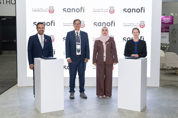 ABU DHABI, UAE, June 23 -- The Department of Health – Abu Dhabi (DoH), the regulator of the healthcare sector in Abu Dhabi, and Sanofi, a worldwide biopharma and vaccines leader, have signed an Memorandum of Understanding and intend to into an agreement to advance their partnership in vaccine innovation and to jointly explore the development of a Vaccine Innovation Centre in Abu Dhabi. The collaboration would strengthen capabilities across AI-enabled vaccine discovery, mRNA research, clinical development and manufacturing, and support regional and global preparedness for future public health challenges. Operating within Abu Dhabi's Health, Endurance, Longevity, and Medicine (HELM) Cluster, the collaboration intends to bring together scientific research, clinical infrastructure, academic expertise, enabling regulation and advanced manufacturing within a single ecosystem. H.E. Dr. Noura Al Ghaithi, Undersecretary of the DoH, said: "Through our partnership with Sanofi, we are bringing together AI, scientific research, clinical expertise, advanced manufacturing and enabling regulation within a single ecosystem designed to accelerate the journey from discovery to impact. This partnership reflects Abu Dhabi's commitment to creating an environment where innovators can build, test and scale solutions that improve lives, strengthen preparedness and advance health outcomes for communities around the world." Baptiste de Clarens, General Manager Vaccines, Greater Gulf at Sanofi, said: "We are proud to deepen our collaboration with the DoH. Vaccine innovation today is being reshaped by artificial intelligence, by advances in mRNA science, and by new models that connect discovery, development and manufacturing. We look forward to exploring how these capabilities can be brought together to accelerate the journey from discovery to the patients." The planned Vaccine Innovation Centre is expected to strengthen Abu Dhabi's contribution to global health security while supporting the development of local scientific talent, advanced manufacturing capabilities and next-generation vaccine innovation. Through the advancement of vaccine research, development and manufacturing capabilities in the region, the centre will help expand access to advanced vaccines and strengthen preparedness for future public health challenges. The announcement forms part of Abu Dhabi's participation at BIO International Convention 2026, where the emirate is showcasing its intelligent life sciences ecosystem and partnerships across genomics, gene editing, AI-enabled health innovation, advanced therapeutics and rare disease. A key enabler of the emirates intelligent life sciences ecosystem is Abu Dhabi's Health, Endurance, Longevity and Medicine (HELM) Cluster, which connects research, investment, commercialisation and healthcare implementation within a single ecosystem. -- PRNewswire -- Source: The Department of Health - Abu Dhabi