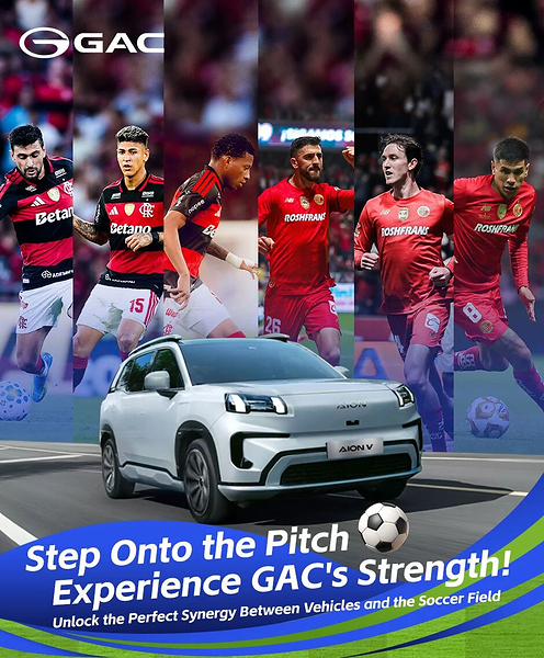 GUANGZHOU, China, June 15 -- The world's most anticipated football spectacle is now in full swing. On the pitch, players sprint, turn and score with everything they have, constantly pushing the limits of athletic performance. This relentless competitive spirit perfectly mirrors the core of a great automobile. Riding the wave of this global celebration, Chinese automaker GAC has made a distinctive deep dive. We partner with top clubs including Australia's Sydney FC, Mexico's Toluca FC, Brazil's CR Flamengo and Colombia's Millonarios FC, bringing the pace of the game and a champion's mentality to every model, and creating a powerful resonance between football passion and product strength.    In terms of speed and power, the GAC EMPOW is powered by the Mega Wave 2.0TGDI engine, accelerating from 0 to 100 km/h in just 6.95 seconds — like a striker's lightning burst, bringing the excitement of the pitch to everyday driving. For precise control, the AION i60 comes standard with an electric power steering system, L2 driver assistance and full-speed adaptive cruise control, delivering effortless handling and midfield maestro-like command.    On range and reliability, the AION V features Magazine Battery 2.0 technology and a CLTC combined range of over 600 km, eliminating range anxiety. Its rigorously tested dependability ensures steady performance, just like a player running nonstop throughout the match. For safety, the GAC S7 is equipped with 10 airbags and whole-vehicle torsional rigidity of 35,000 N•m/deg, mirroring a team's coordinated defense to provide 360° protection for all occupants. Meanwhile, the HYPTEC HT is equipped with Bosch's latest-generation Intelligent Integrated Brake System (IPB), inheriting the calm resilience of a core player under pressure to master complex road conditions and emergencies. As the football festival reaches its climax, GAC invites you to share this passionate journey through automobiles. This summer of football, let the game reveal GAC's commitment to quality and unshakable confidence. For further information about GAC, please visit: https://www.gacgroup.com/en or follow us on social. -- PRNewswire -- Source: GAC  