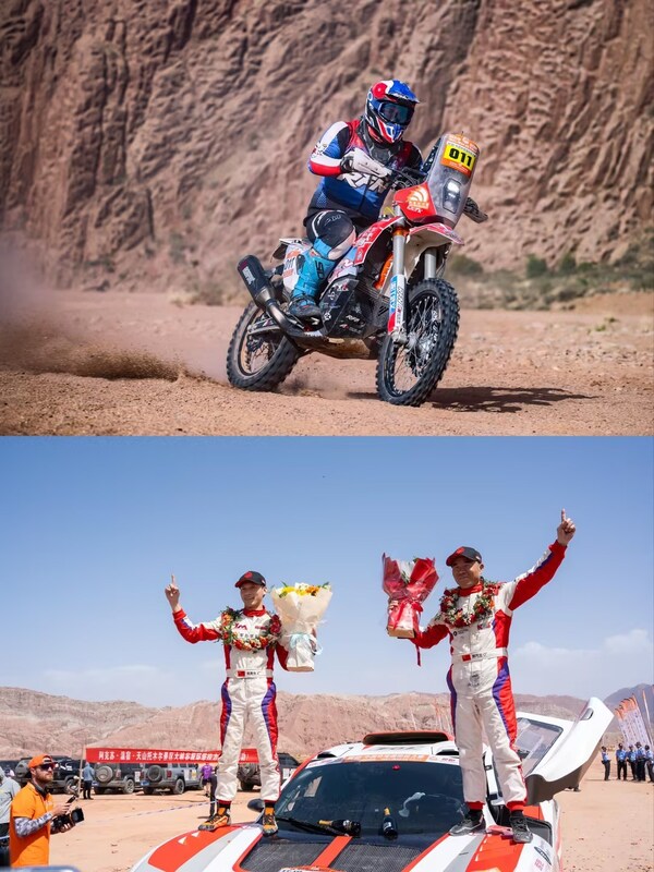 BEIJING, June 5 -- The 2026 Taklimakan Rally concluded on June 1 in northwest China's Xinjiang Uygur Autonomous Region, bringing to an end a grueling 17-day off-road challenge that traversed deserts, Gobi landscapes and vast stretches of rugged terrain across the region. In the overall standings, Lu Binglong and his co-driver Gao Zhenwei claimed the championship title. Fan Gaoxiang and Chen Qingkai finished second, while Lin Dewei and Wang Yang secured third place. Karimov Bogdan, Nikitin Dmitrii and Akhmetzianov Ilgiz won the truck category, while Zhakeer Yakefu emerged victorious in the motorcycle category. This year's edition covered a total distance of 7,500 kilometers, including 3,400 kilometers of special stages. The rally featured seven bivouacs in Urumqi, Turpan, Korla, Qiemo, Luopu, Maigaiti and Aksu. Nearly 300 competitors and 152 race vehicles, including nine trucks, took part in the event, setting all-time highs for both participants and vehicles in the rally's history. This year also marked a record level of participation from Chinese automakers, with five manufacturers fielding nearly 50 production-based vehicles in competition. The event also continued to expand its international reach, attracting 28 overseas drivers from eight countries, including Russia, Argentina and Spain. Among the international entrants was Russia's Kamaz Master Team, one of the most successful names in off-road motorsports. Founded in 1988, the team has won the Dakar Rally's truck category 19 times and remains a dominant force in international rally raid competition. The 2026 edition also marked a milestone for China's motorsports industry. For the first time, domestically produced 103-octane high-performance racing fuel was officially used. More than just an off-road race that pushes drivers to their limits, the Taklimakan Rally also serves as a vibrant intersection of diverse civilizations along the ancient Silk Road. Participants and spectators can immerse themselves in multicultural experiences, savor local delicacies, and admire stunning landscapes featuring snow-capped mountains, vast deserts, rivers, and canyons. Against the roar of engines, a captivating tourism scroll blending nature and culture unfolds. First held in 2005, the Taklimakan Rally has evolved into China's flagship long-distance off-road rally. Its inclusion in the Fédération Internationale de l'Automobile (FIA) calendar in 2024 marked a significant step toward greater international recognition, reflecting the event's growing influence on the global motorsports stage. -- PRNewswire -- Source: CCTV+