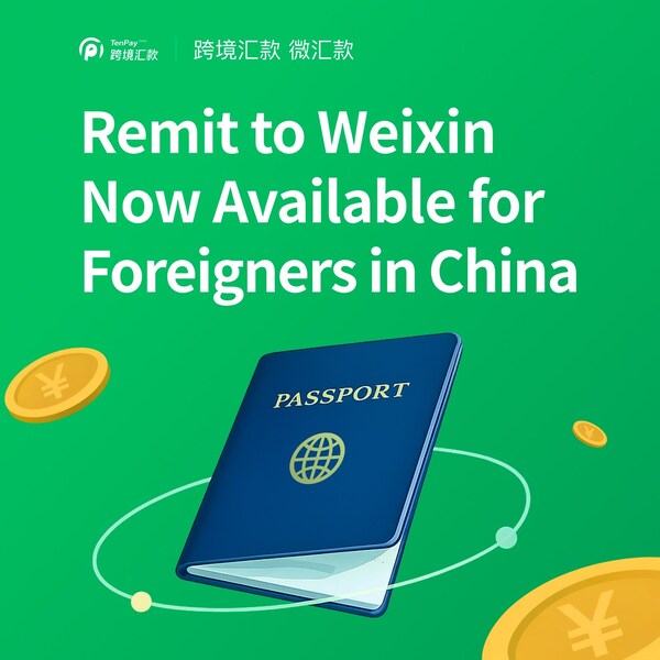 SINGAPORE, June 5, -- TenPay Global, Tencent Financial Technology's cross-border payment platform, today announced the launch of its innovative "Remit to China for Non-Chinese Citizens" feature. International users holding foreign passports can now send remittances directly from their home country to China. This enhanced feature provides a seamless solution for international users to enjoy greater flexibility and convenience for their payment needs across China. TenPay Global's cross-border remittance platform connects the Weixin ecosystem with global remittance institutions. It has currently partnered with over 60 major international banks and remittance institutions, including DBS, Panda Remit, LemFi, Remitly, Wise, Gmoneytrans, Hanpass and GME, supporting remittances to China from over 100 countries and regions worldwide. Services are available 24/7, with funds arriving within minutes, ensuring security, compliance, and convenience. Foreigners residing in China can receive remittances within the country using their mobile numbers linked to WeChat. Once the funds have been credited, international users can directly utilize funds to access a full suite of lifestyle services conveniently —including online shopping, mobile top-ups, and utility bill payments—meeting their diverse payment needs across various scenarios such as working, studying, traveling, and daily living in China. TenPay Global is committed to connecting the Weixin ecosystem with global partners, continuously expanding the reach and service scenarios of cross-border payments. In addition to cross-border remittances, it further upgraded Weixin Pay's "Pay with Your Home E-Wallet" services through China's unified cross-border QR-code gateway, provides diverse payment options for international visitors to China to enhance the travel and spending experience for international visitors and support cross-border tourism and cultural exchange. TenPay Global has partnered with over 40 overseas wallets globally, supporting more overseas wallets to make payments in Chinese mainland through Weixin Pay QR codes. Currently, 36 e-wallets from 13 different countries and regions have gone live, including PayPal (US), LiquidPay and ChangiPay (Singapore), ZaloPay and MOMO (Vietnam), BCEL (Laos), and HiPay (Mongolia). About TenPay Global TenPay Global is Tencent's cross-border payment platform, comprising a network of licensed financial institutions under Tencent. By connecting the Weixin ecosystem, global payment partners, and international users and scenarios, TenPay Global provides end-to-end payment solutions for cross-border remittances, consumption, and commerce. Backed by years of industry experience and a robust risk management framework, TenPay Global delivers world-class standards in system reliability, fund security, and regulatory compliance. Official Website: TenPay Global -- PRNewswire -- Source: TenPay Global
