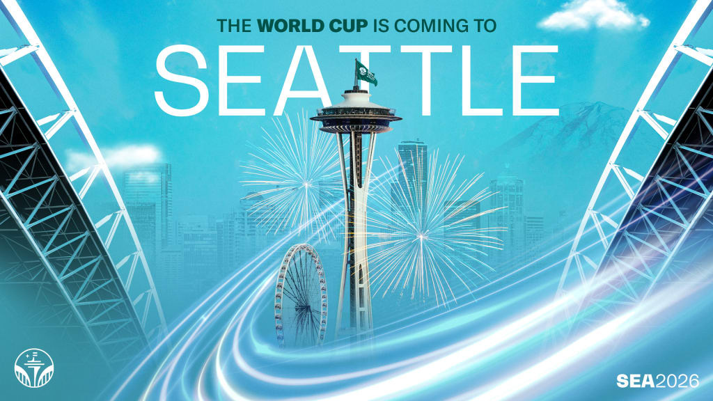 SEATTLE, June 5 -- As Seattle prepares to welcome the world for FIFA World Cup 2026™, the Space Needle and Seattle FIFA World Cup 26™ (SeattleFWC26) today unveiled a dramatic transformation of Seattle's most iconic landmark. A giant soccer ball now welcomes visitors above the city skyline in celebration of the world's biggest sporting event and Seattle's role as a Host City. The idea of reimagining the top of the Space Needle into a soccer ball emerged during a brainstorming session with SeattleFWC26, guided by a simple question: if the world is watching Seattle, how could the city welcome fans with something they have never seen before? What began as a bold early sketch quickly grew into a concept that continued to challenge and inspire the team throughout its development. The modified roof stands as a visual symbol of both the universal love of the game and the excitement building across the region as Seattle prepares to host six FIFA World Cup 2026™ matches and welcome hundreds of thousands of visitors from around the globe. "With just days until the world arrives in Seattle, this activation captures the energy building across our region," said Peter Tomozawa, CEO of SeattleFWC26. "The Space Needle is one of the most recognizable landmarks on the planet. Seeing it reimagined as a soccer ball sends a powerful message that Seattle is ready to welcome the world." The metamorphosis was made possible through a partnership between the Space Needle and SeattleFWC26 and executed by Seattle-based Long Painting Company. Crews worked 605 feet above Seattle Center to carefully apply the custom soccer ball design to the Space Needle's iconic sloped roof. "Throughout its history, the Space Needle has played a role in some of the most defining moments for Seattle and the Pacific Northwest," said Ron Sevart, CEO of the Space Needle. "This project celebrates not only soccer, but the global connections, community spirit and excitement that the tournament will bring to the city." The project required specialized equipment, precision planning and close coordination with the Space Needle team to complete the work safely while watching the weather forecasts closely. Known for its work on some of the Pacific Northwest's most complex and high-profile structures, Long Painting brought deep expertise and craftsmanship to this installation. "This is more than a paint project," said Jonathon Holca, General Manager at Long Painting. "Our team understood from day one that we were helping create a moment that would be seen around the world. We're incredibly proud to play a role in turning the symbol of Seattle into a symbol of the world's game." Visible across the city and beyond, the transformed Space Needle is expected to become one of the defining images of Seattle's FIFA World Cup 2026™ celebration. The project was documented through drone videography, time-lapse photography and behind-the-scenes footage capturing the scale, precision and complexity of the transformation. Seattle is one of 16 Host Cities across North America selected to host FIFA World Cup 2026™, the largest FIFA World Cup in history. The tournament is expected to attract millions of visitors and billions of viewers worldwide, providing an unprecedented opportunity to showcase Seattle, Washington State and the Pacific Northwest on a global stage. The Space Needle's shift into a soccer ball will remain a centerpiece of Seattle's FIFA World Cup celebrations and a visual reminder of the city's role in one of the world's most celebrated sporting events. A Video News Release (VNR), including broadcast-quality drone footage, time-lapse video, photography and behind-the-scenes content, is available at the link below. Canto About Space Needle Built as the centerpiece of the 1962 Seattle World's Fair, the Space Needle has since become the defining icon of the Seattle skyline and a symbol of innovation and optimism. Following its $100 million renovation, the landmark now features more than 176 tons of glass, including The Loupe—the world's first and only revolving glass floor. Open year-round, the Space Needle welcomes more than one million visitors annually. For more information, visit spaceneedle.com. About Seattle FIFA World Cup 26™ Seattle FIFA World Cup 26™ (SeattleFWC26) is the official Local Organizing Committee responsible for planning and delivering Seattle's Host City activities for FIFA World Cup 2026™. Working alongside public, private, and community partners, SeattleFWC26 is committed to creating an inclusive and memorable tournament experience while delivering lasting benefits to the region. About Long Painting Founded in 1967, Long Painting is one of the Pacific Northwest's largest industrial and commercial coating contractors. The company has delivered complex coating projects across North America, including landmark structures such as the Golden Gate Bridge and the Space Needle. Known for its commitment to craftsmanship, safety, and innovation, Long Painting provides specialized coating solutions for infrastructure including bridges, ferries, water treatment facilities, hospitals, schools, and high-rise buildings. -- PRNewswire -- Source: Space Needle