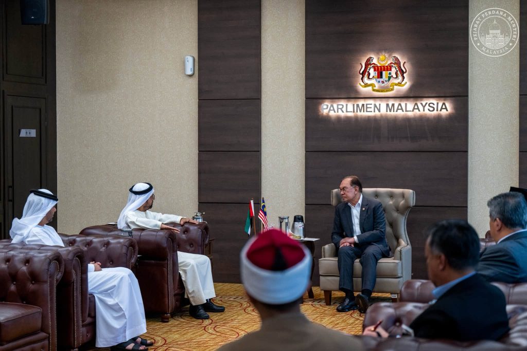 PUTRAJAYA, July 8 — Prime Minister Anwar Ibrahim today received a courtesy call from Dr. Ali Rashid Al Nuaimi, reaffirming Malaysia's commitment to strengthening bilateral ties with the United Arab Emirates (UAE). In a statement, Anwar said he welcomed the UAE's commitment to further enhancing the close relationship between the two countries, particularly in exploring strategic areas of cooperation that would deliver mutual benefits. During the meeting, both sides exchanged views on current geopolitical developments, including the conflict involving the United States and Iran, as well as its implications for the region. The discussions also covered the growing importance of artificial intelligence (AI), particularly in the areas of defence and governance. Anwar said he welcomed the UAE's experience in equipping government ministers and senior officials with AI training to ensure national leadership remains prepared to adapt to rapid technological advancements. He said Malaysia would continue to strengthen cooperation with the UAE in areas of mutual interest while contributing to regional dignity, stability and shared prosperity. -- MINUTESMY