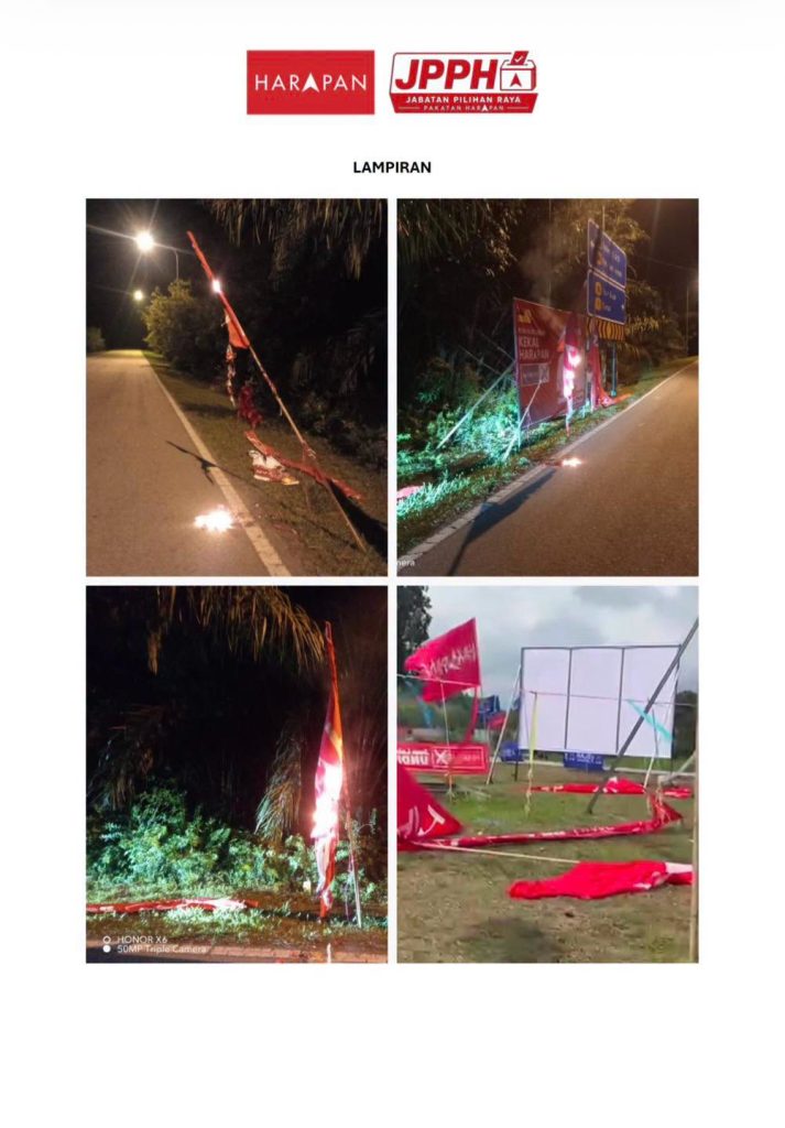 Pakatan Harapan Urges Healthy Campaigning After Alleged Vandalism of Campaign Materials in Negeri Sembilan