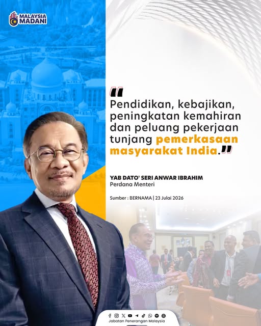 Memperkasakan Komuniti India Kekal Menjadi Keutamaan Negara – PM Anwar