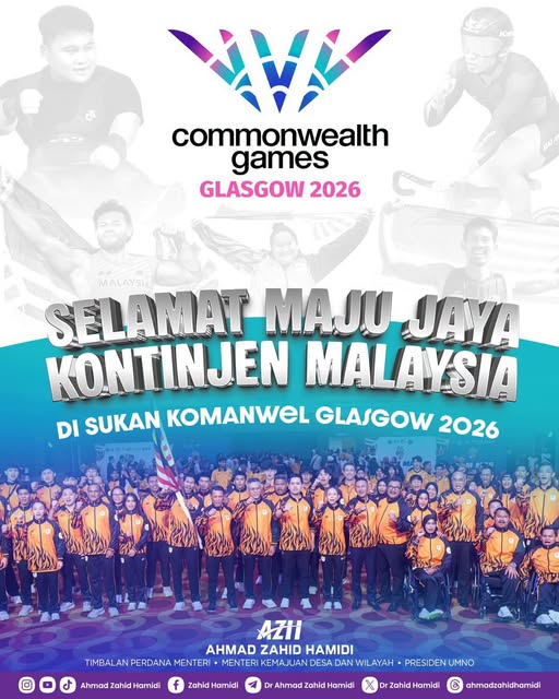 Datuk Seri Dr. Zahid Hamidi Sends Best Wishes to Malaysian Contingent Ahead of Commonwealth Games 2026