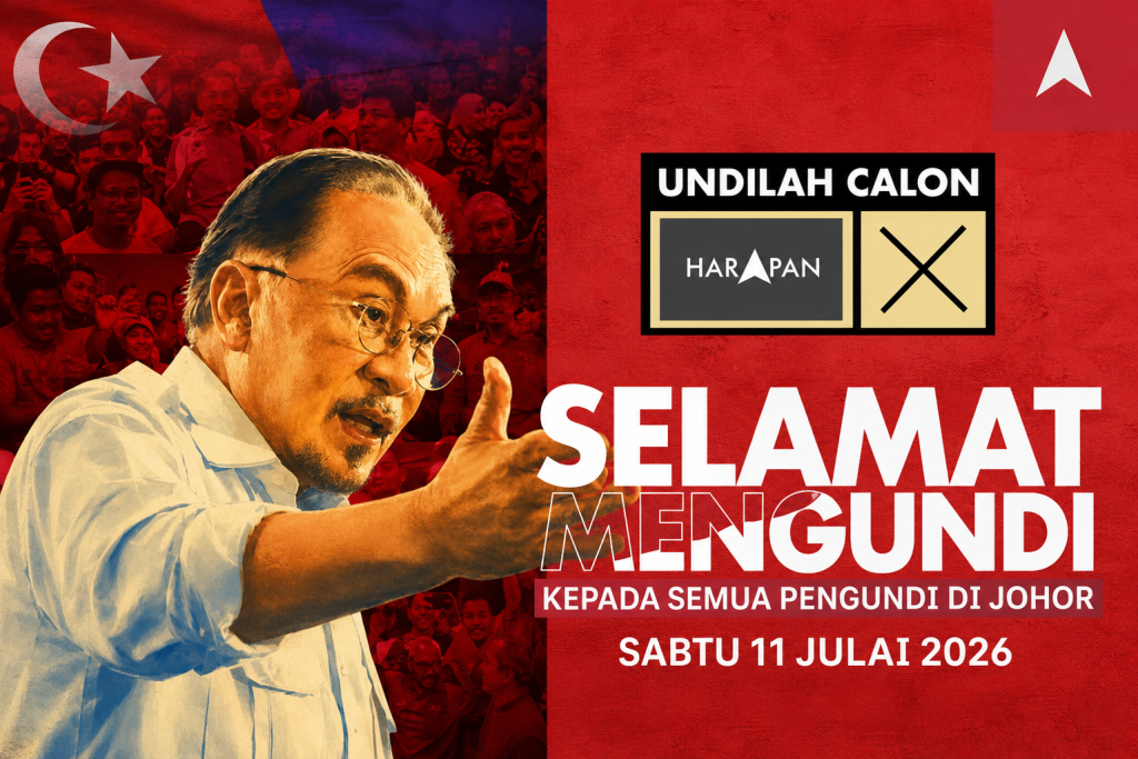 JOHOR BAHRU, 10 July -- Prime Minister Datuk Seri Anwar Ibrahim has called on all Johoreans, including those residing outside the state, to return home and exercise their democratic right in Saturday's Johor state election, describing the polls as a defining moment that will shape the state's future. In his final appeal ahead of polling day, Anwar urged voters to choose leaders who are trustworthy, capable and committed to serving the people of Johor. The Prime Minister said Pakatan Harapan had demonstrated its ability to govern through the MADANI Government by implementing key reforms, attracting higher investments, raising wages, creating more dignified employment opportunities and resolving long-standing issues and delayed development projects. He added that the federal government's efforts had also restored Malaysia's reputation and credibility on the international stage, expressing confidence that the same spirit of reform and good governance could elevate Johor to greater heights. Anwar appealed to voters to place their trust in Pakatan Harapan to lead Johor with integrity, accountability and sound governance while ensuring justice and equal opportunities for all communities. He described the state election as an opportunity for the people to reject leaders who defend those accused of misappropriating public funds, as well as politics driven by racial and religious incitement instead of constructive ideas and policies. Concluding his message, Anwar prayed for Johor to be blessed with trustworthy leadership and expressed hope that the election would usher in a new chapter of prosperity, fairness and well-being for the people of the state. He ended his appeal with a traditional pantun before reiterating Pakatan Harapan's campaign slogan, "Johor Ke Depan. Undi HARAPAN." -- MINUTESMY