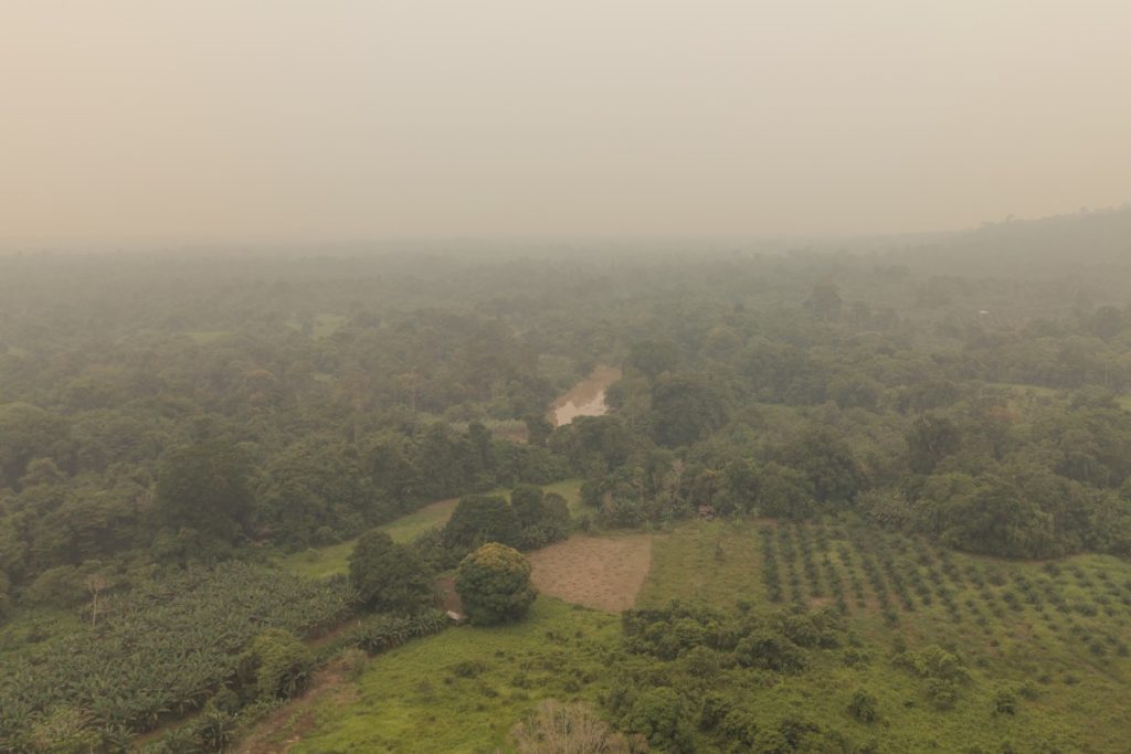 Haze and air quality conditions in Sarawak, Malaysia