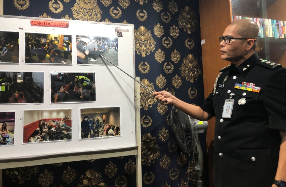 Selangor Immigration officers during an enforcement operation